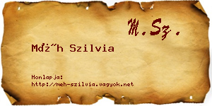 Méh Szilvia névjegykártya